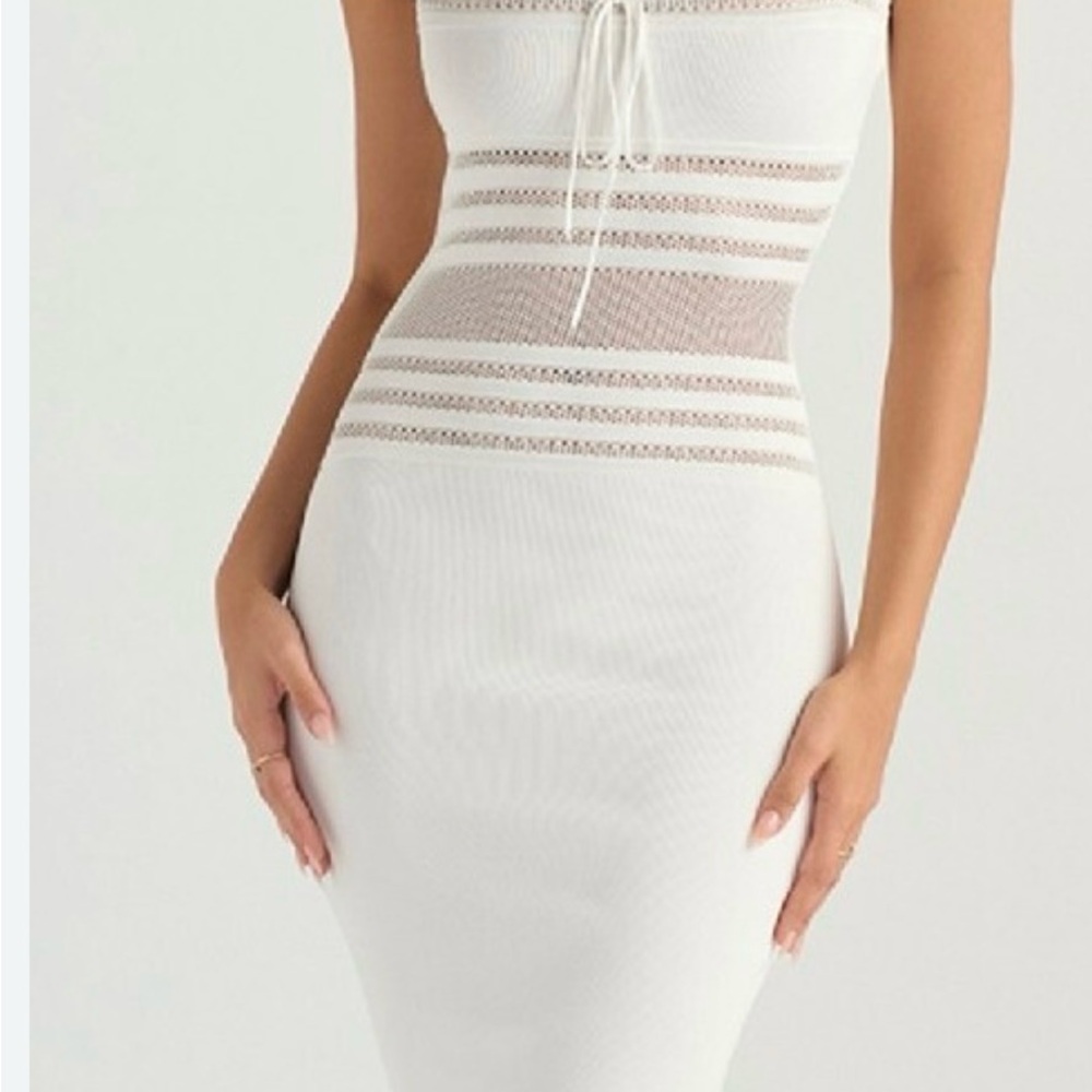 House of CB White Midi Dress